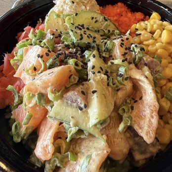 The Low-Key Poke Joint - Regular Lowkey Bowl with salmon belly,tuna, and scallops. - Seafood Near Me - Garden Grove, California The Low-Key Poke Joint - Regular Lowkey Bowl with salmon belly,tuna, and scallops. - Seafood Near Me - Garden Grove, California