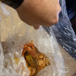 Hook & Reel Cajun Seafood & Bar - Crab and shrimp boil bag.