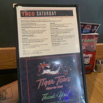 Tiger Tom's Pub - Menu - Sports Bars Near Me - Omaha, Nebraska
