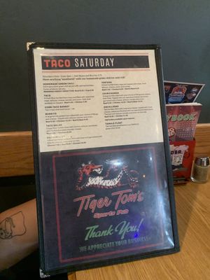 Menu photo 1 Tiger Tom's Pub Omaha, NE