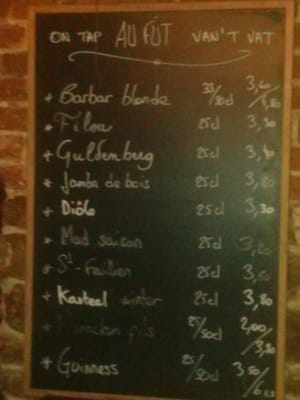 Menu photo 1 La Porte Noire Brussels, BRU Menu photo 1 La Porte Noire Brussels, BRU