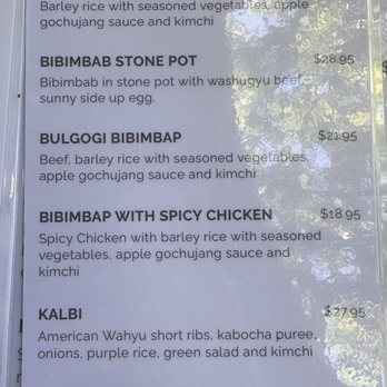 O'Kims - Menu Oct '24 - Korean Near Me - Honolulu, Hawaii