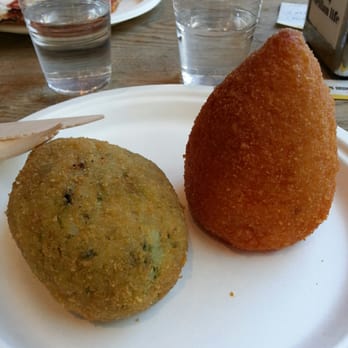 Aromi - Cambridge - arancini with ragù and spinach one - Italian Near Me - Cambridge, CAM