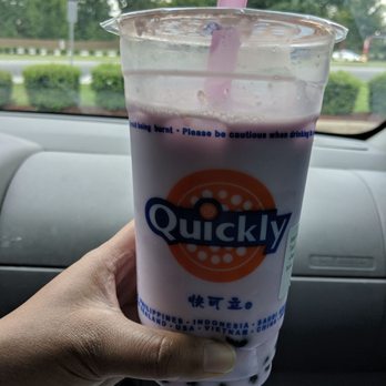 Quickly Bubble Tea - Classic Taro Milk Tea with bubbles. Cannot go wrong with this. - Bubble Tea Near Me - Charlotte, North Carolina Quickly Bubble Tea - Classic Taro Milk Tea with bubbles. Cannot go wrong with this. - Bubble Tea Near Me - Charlotte, North Carolina