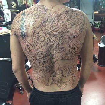 Inkfiend Art Studio - End of session 1 with Jason; outline done! - Tattoo Near Me - Alhambra, California Inkfiend Art Studio - End of session 1 with Jason; outline done! - Tattoo Near Me - Alhambra, California
