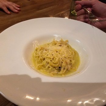 El Nido - The inexplicably tiny portion of Fettucine Cacio e Pepe, sold as a $15 entreé! - American Near Me - Santa Fe, New Mexico