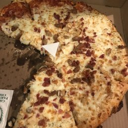 This is the first time I've ever tried Figaro's.I thought the flavor was good but I would've liked to have my toppings all over my pizza.