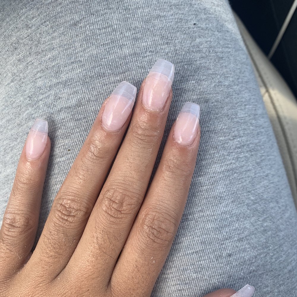 Maxiam Nail Bar - This weeks experience 1 Uneven, line from the tip visible when it shouldn't be - Nail Salons Near Me - Euless, Texas Maxiam Nail Bar - This weeks experience 1 Uneven, line from the tip visible when it shouldn't be - Nail Salons Near Me - Euless, Texas