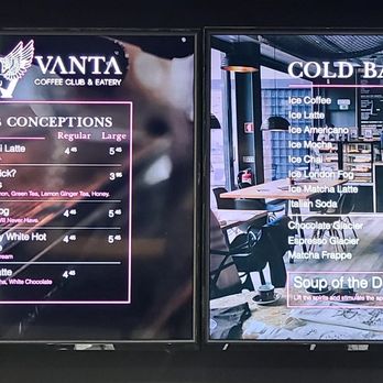 Vanta Coffee Club & Eatery - the menu - Coffee & Tea Near Me - North York, Ontario Vanta Coffee Club & Eatery - the menu - Coffee & Tea Near Me - North York, Ontario