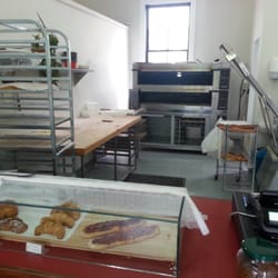 Baker - Counter in foreground, racks in back