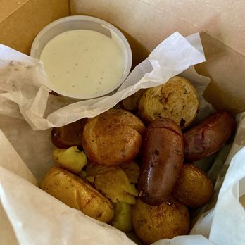 Nordic Bites - Smashed truffle potatoes with aioli - Hot Dogs Near Me - Stockton, California