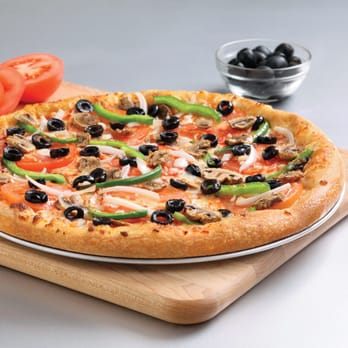 Domino's Pizza - a pizza with olives and peppers - Pizza Near Me - Dundas, Ontario Domino's Pizza - a pizza with olives and peppers - Pizza Near Me - Dundas, Ontario