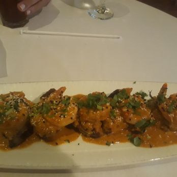 Cross Culture - Shrimp and eggplant appetizer. - Indian Near Me - Haddonfield, New Jersey