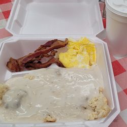 Biscuit Barn - Country Breakfast with Bacon ... OJ...