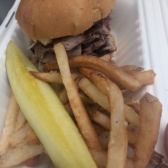 Baltimore North - Beef sandwich with deliciously seasoned fries. - Food Trucks Near Me