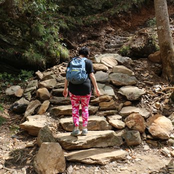 Panther Creek Recreation Area - Trail improvements - new stone steps to the base of the falls - Hiking Near Me