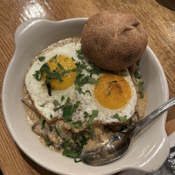 Chama Mama - Wild Mushrooms with Eggs and Potatoes - Georgian Near Me - New York, New York Chama Mama - Wild Mushrooms with Eggs and Potatoes - Georgian Near Me - New York, New York