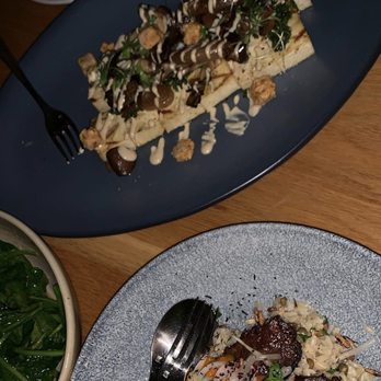 Kost - Red Miso and Tahini Tofu, Beef Cheek Curry and Spinach. - American Near Me - Toronto, Ontario Kost - Red Miso and Tahini Tofu, Beef Cheek Curry and Spinach. - American Near Me - Toronto, Ontario