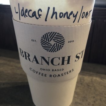 Branch Street Coffee Roasters - Just enough honey to cut the slightly bitterness in oat milk and allow the coffee flavor to still come through. Well done! - Cafes Near Me - Boardman, Ohio Branch Street Coffee Roasters - Just enough honey to cut the slightly bitterness in oat milk and allow the coffee flavor to still come through. Well done! - Cafes Near Me - Boardman, Ohio