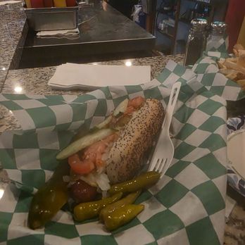 Stadium Pub - Chicago style spicy dog.. bomb! - Sports Bars Near Me - Walnut Creek, California Stadium Pub - Chicago style spicy dog.. bomb! - Sports Bars Near Me - Walnut Creek, California