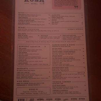 Kush Brickell - Menu - Bars Near Me - Miami, Florida Kush Brickell - Menu - Bars Near Me - Miami, Florida