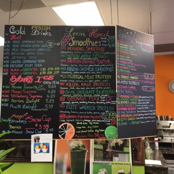 Fusion - Menu - Coffee & Tea Near Me - Rancho Cordova, California