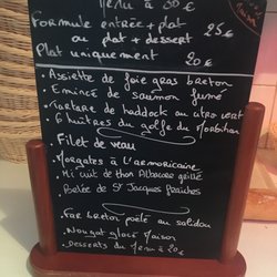 L'Anse aux Moines - Exemple de menu à 30€