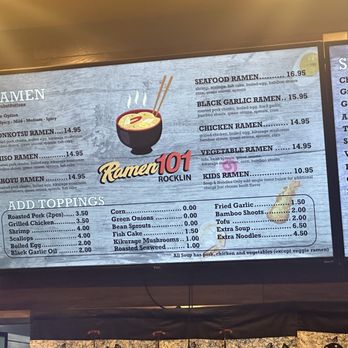 Ramen 101 - Rocklin - Ramen Near Me - Rocklin, California