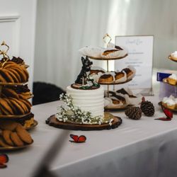 The Mixing Bowl Bakery - Dessert bar with cookies, mini cupcakes, eclairs and cake