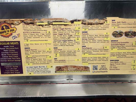 Menu photo 2 La Joya Taco Truck Vallejo, CA