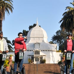Golden Gate Park Tours - Guests on the Golden Gate Park guided segway tours at the Conservatory of Flowers