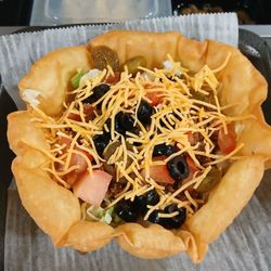 Mustang's Sports Pub - Special taco bowl