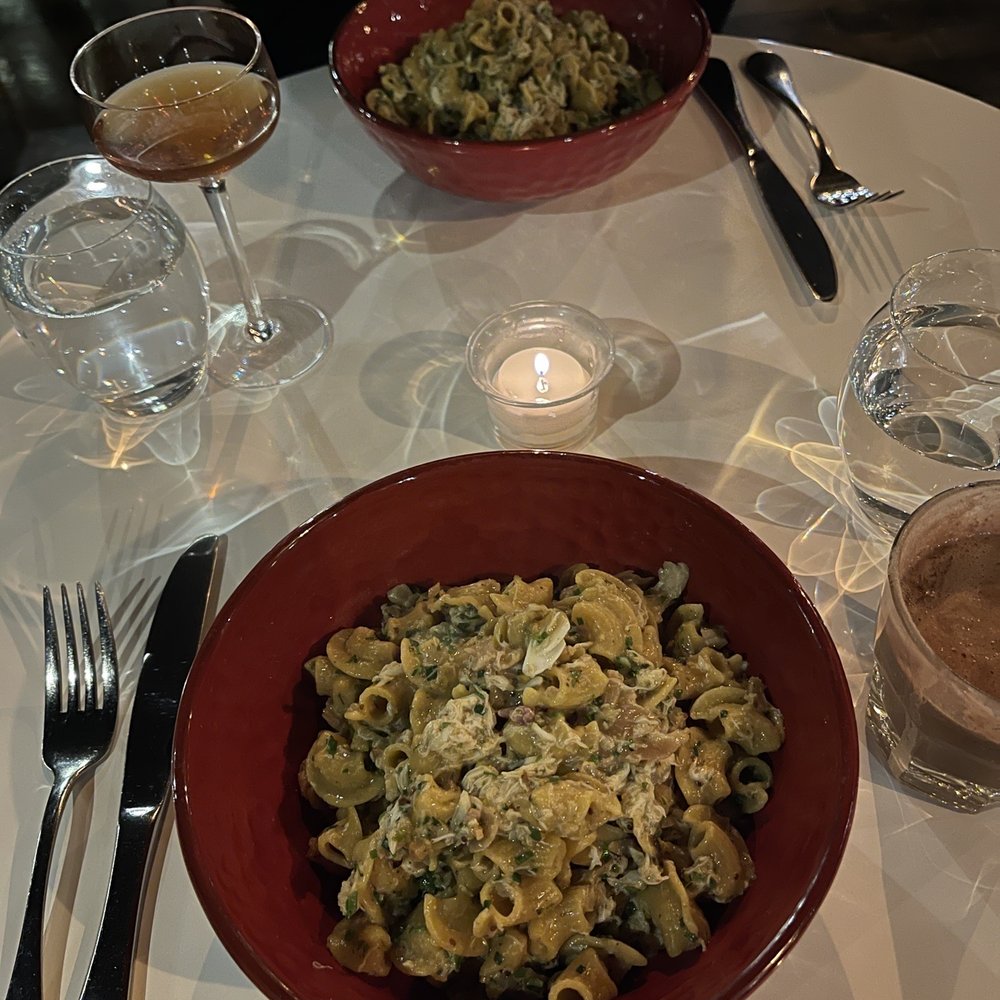 Waxlight Bar A Vin - Mustard creste, lump crab, cauliflower, brown butter - Wine Bars Near Me - Buffalo, New York Waxlight Bar A Vin - Mustard creste, lump crab, cauliflower, brown butter - Wine Bars Near Me - Buffalo, New York