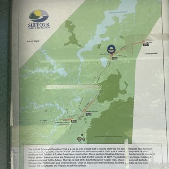 Suffolk Seaboard Coastline Trail - Map - Walking Tours Near Me - Suffolk, Virginia Suffolk Seaboard Coastline Trail - Map - Walking Tours Near Me - Suffolk, Virginia