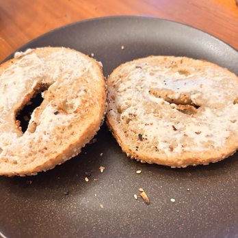 Bruegger's Bagels - Sad sad cream cheese. - Bagels Near Me - Edina, Minnesota