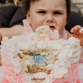 Sweet Rose Bakeshop - Gender reveal first birthday smash cake - Bakeries Near Me - Purcellville, Virginia Sweet Rose Bakeshop - Gender reveal first birthday smash cake - Bakeries Near Me - Purcellville, Virginia
