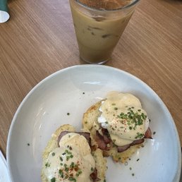 Iced Churro Latte and Biscuits Benedict Iced Churro Latte and Biscuits Benedict