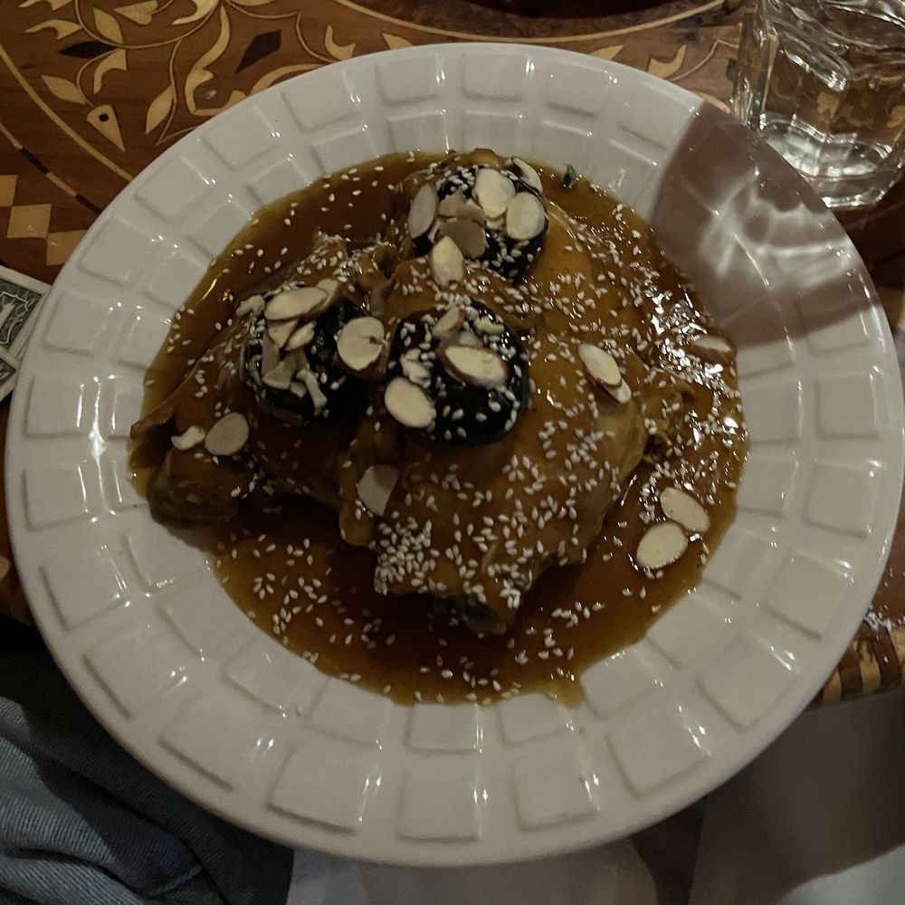 Marrakesh Restaurant - Tagine of Chicken Honey and Prunes a la Carte - Moroccan Near Me - Portland, Oregon