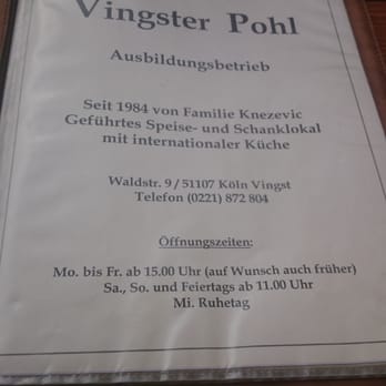 Vingster Pohl - German Near Me - Cologne, NW