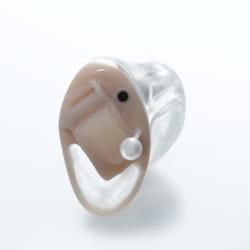 Ears 2 U Hearing Aid Services - In the Canal (ITC) option comes in clear or red or blue.