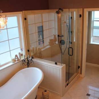 Pinnacle Tile & Stone - Pinnacle Tile installed crema marfil tile with glass mosaic inserts flooring, full marble shower, with glass mosaic shelving and shower pan. - General Contractors Near Me - Chula Vista, California Pinnacle Tile & Stone - Pinnacle Tile installed crema marfil tile with glass mosaic inserts flooring, full marble shower, with glass mosaic shelving and shower pan. - General Contractors Near Me - Chula Vista, California