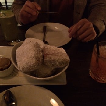 Social - Drinks & dessert. Specialty cocktails and tasty beignets! A bit thicker than cafe du monde's - New American Near Me - Costa Mesa, California