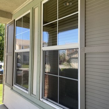 Pristine Solutions - Completed product. Freshly washed windows with new rescreened frames. - Window Washing Near Me