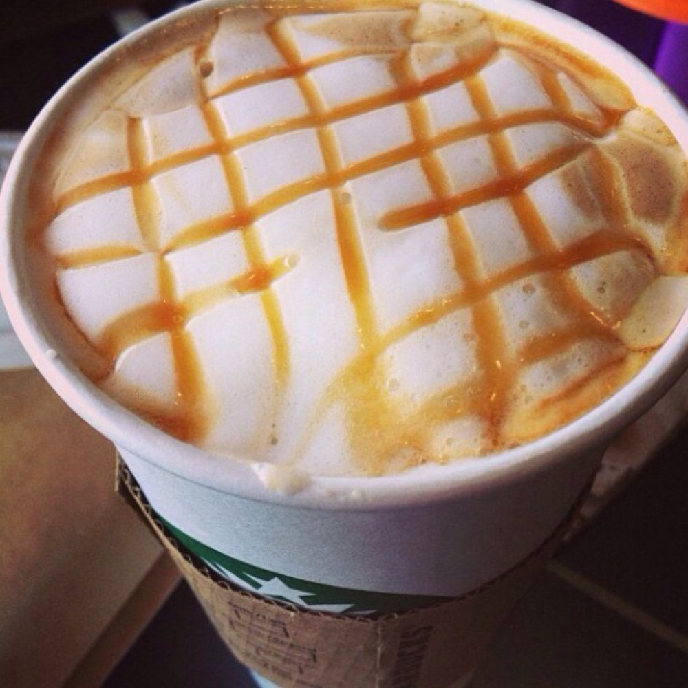 Starbucks - Caramel macchiato: espresso, steamed milk, milk froth, sugar-free caramel shot &caramel drizzle - Coffee & Tea Near Me - Brampton, Ontario Starbucks - Caramel macchiato: espresso, steamed milk, milk froth, sugar-free caramel shot &caramel drizzle - Coffee & Tea Near Me - Brampton, Ontario