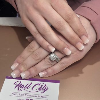 Nail City - French ombré full set - Nail Salons Near Me - New Brunswick, New Jersey