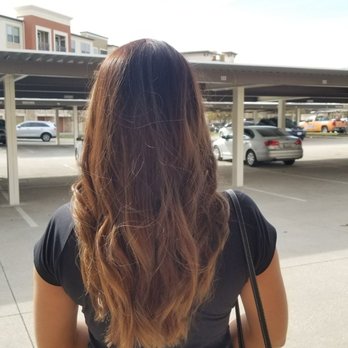 Tangerine Salon - Touched up roots and layered cut - Hair Stylists Near Me - Allen, Texas Tangerine Salon - Touched up roots and layered cut - Hair Stylists Near Me - Allen, Texas