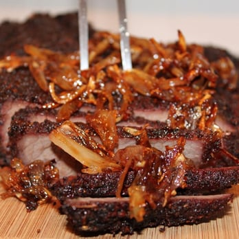 STRUT Catering Company - 7 hour Smoked Brisket with Pepper Candied Shallots - Caterers Near Me STRUT Catering Company - 7 hour Smoked Brisket with Pepper Candied Shallots - Caterers Near Me