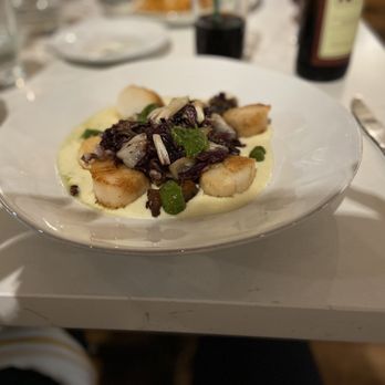 Lupo Italian Kitchen - Seared Scallops In a citrus sauce with radicchio. - Italian Near Me - Rehoboth Beach, Delaware Lupo Italian Kitchen - Seared Scallops In a citrus sauce with radicchio. - Italian Near Me - Rehoboth Beach, Delaware