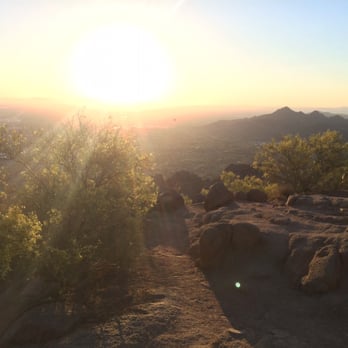 Cholla Trail - Sunset, facing West. - Hiking Near Me - Paradise Valley, Arizona Cholla Trail - Sunset, facing West. - Hiking Near Me - Paradise Valley, Arizona