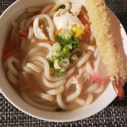 Nabeyaki Udon ($11) as take out. Nabeyaki Udon ($11) as take out.